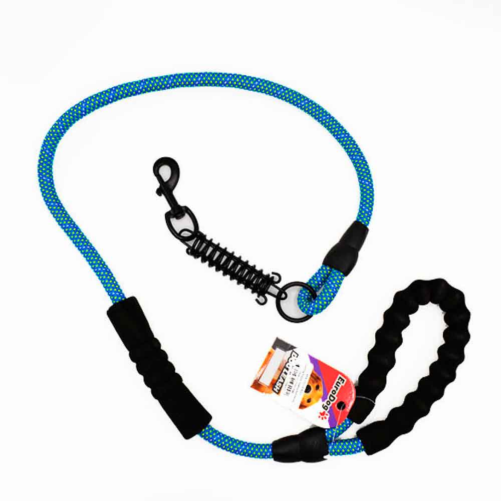 EuroDog Köpek Gezdirme Kayışı Reflektörlü Mavi 120 Cm